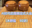 《AI时代的围棋定式大全（木野狐教室）》（视频讲解 92讲）